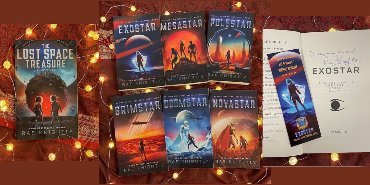 THE LOST SPACE TREASURE SPECIAL BUNDLE: Complete 7-Book Series + 1 Autograph + 1 Bookmark (USA only)